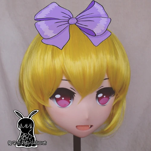 (KM5170)Top qualità fatta a mano in resina femminile Cosplay gioco di ruolo giapponese Ellie Kigurumi maschera crossdresser bambola maschera transgender