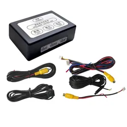 Car Parking Camera Video Channel Converter Front And Rear View Two-Way Control Box With Manual Switch  Video Reversing System