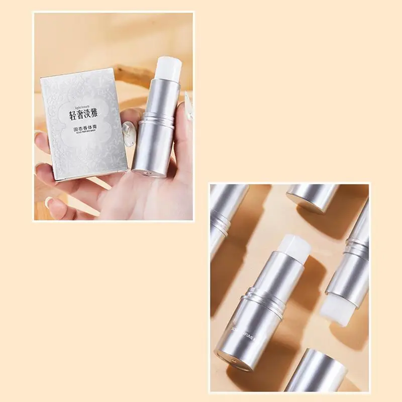 Solid Balm Perfume Compact Fragrance Balm Stick with Lasting Scent Faint Scent Solid Perfumes Balm Stick Portable Fragrance Balm