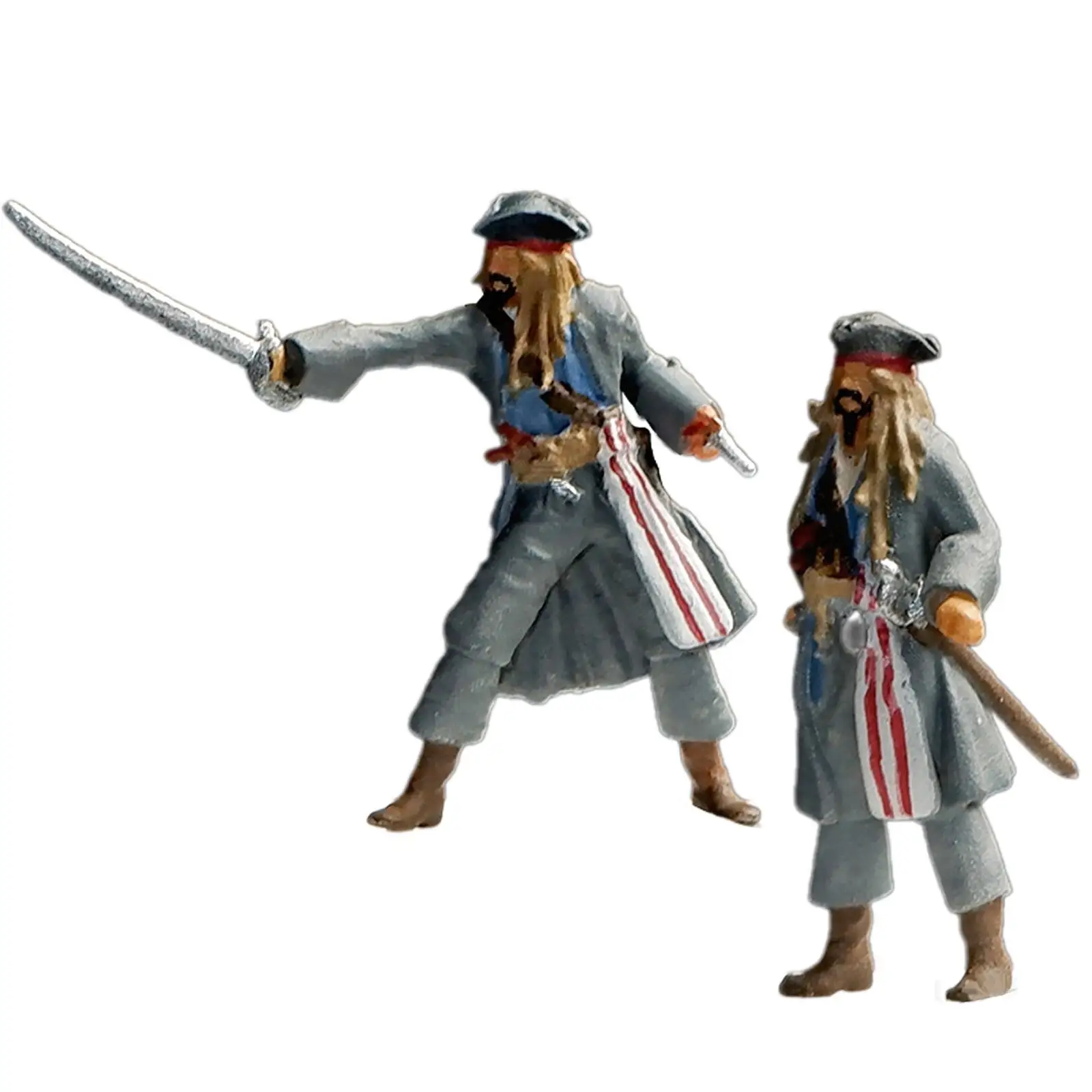 1/64 Piratenactiefiguren Kleine Mensen Modelleren Verjaardagscadeau-Idee Miniatuur Beeldjes Piratenfiguren Voor Kinderen Van 5 Jaar En Meisjes Jongens