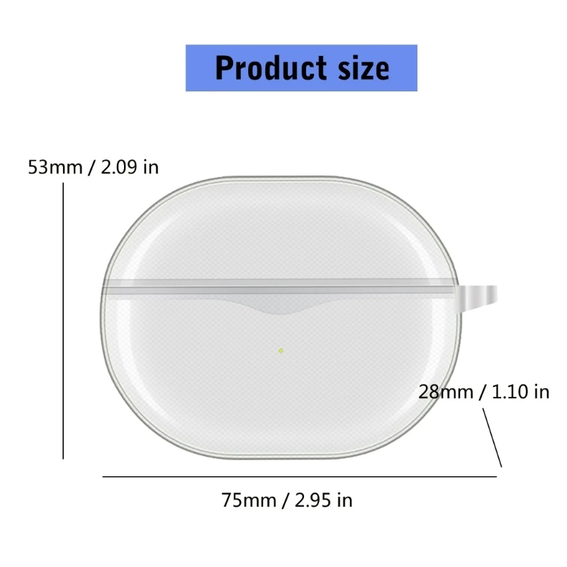 Funda antideslizante para sonido PEATS Air 4, funda carcasa piel para auriculares, cubierta transparente