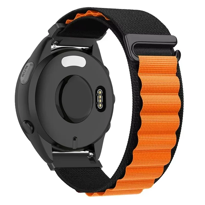 20 مللي متر 22 مللي متر النايلون جبال الألب حلقة حزام ل Garmin Forerunner 970 165 55 965 265 570 42/47 مللي متر سوار Garmin Approach S50 نشط 6 5
