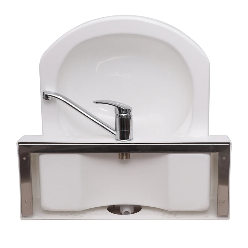 Campervan Accessories Acrylic Sink With Faucet And Drain Can Be Foldable Sink For RV Motorhome