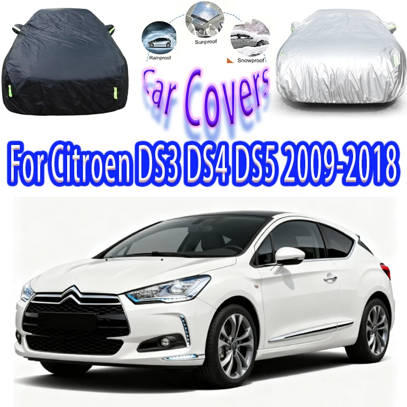 

For Citroen DS3 DS4 DS5 2009-2018 Outdoor Protection Full Car Covers Snow Cover Sunshade Waterproof Dustproof Car accessories