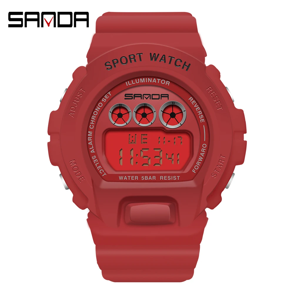 SANDA New G Style Men Military Sports Watch LED Digital Electronic Waterproof Luminous Men\'s Lady Youth Watch Relogio Masculino