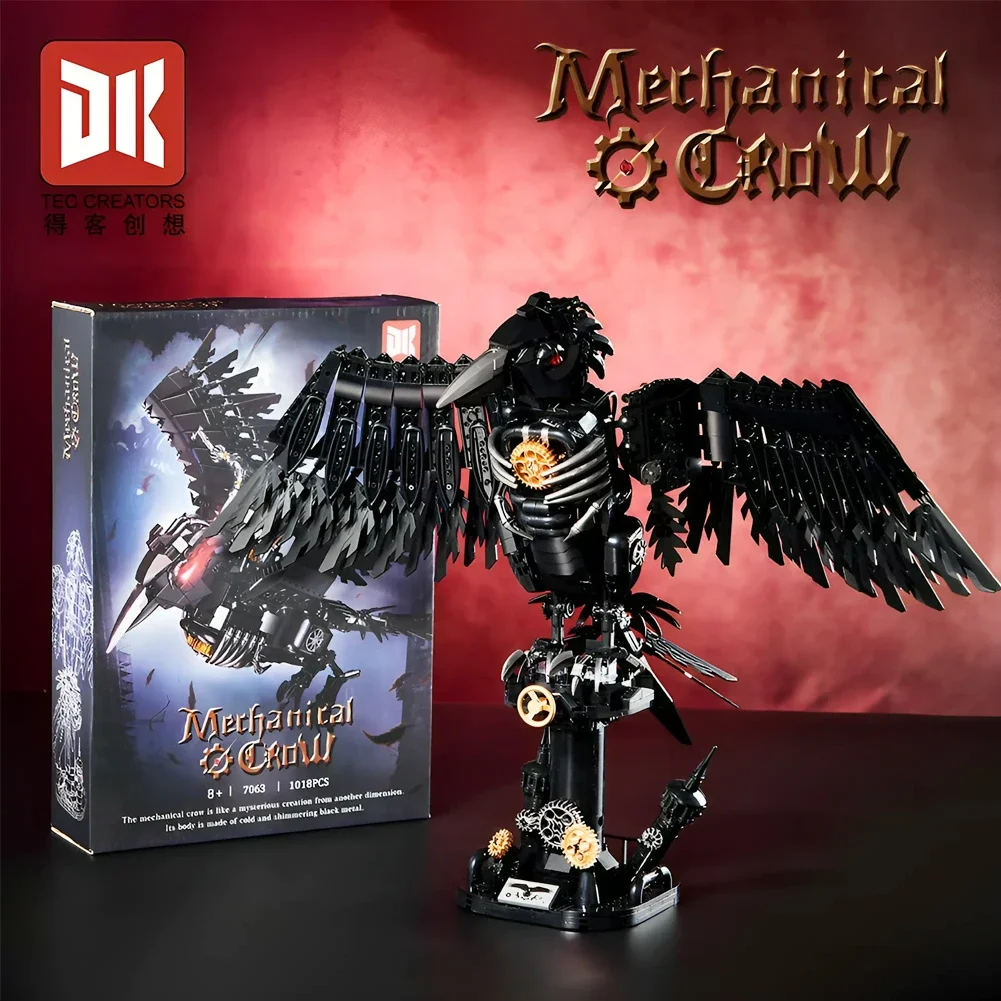 

Mechanical Series Creative MOC Building Blocks Manta Ray Crow Building Blocks Model 7063 7054 DIY Toys for Kid Adult Gift