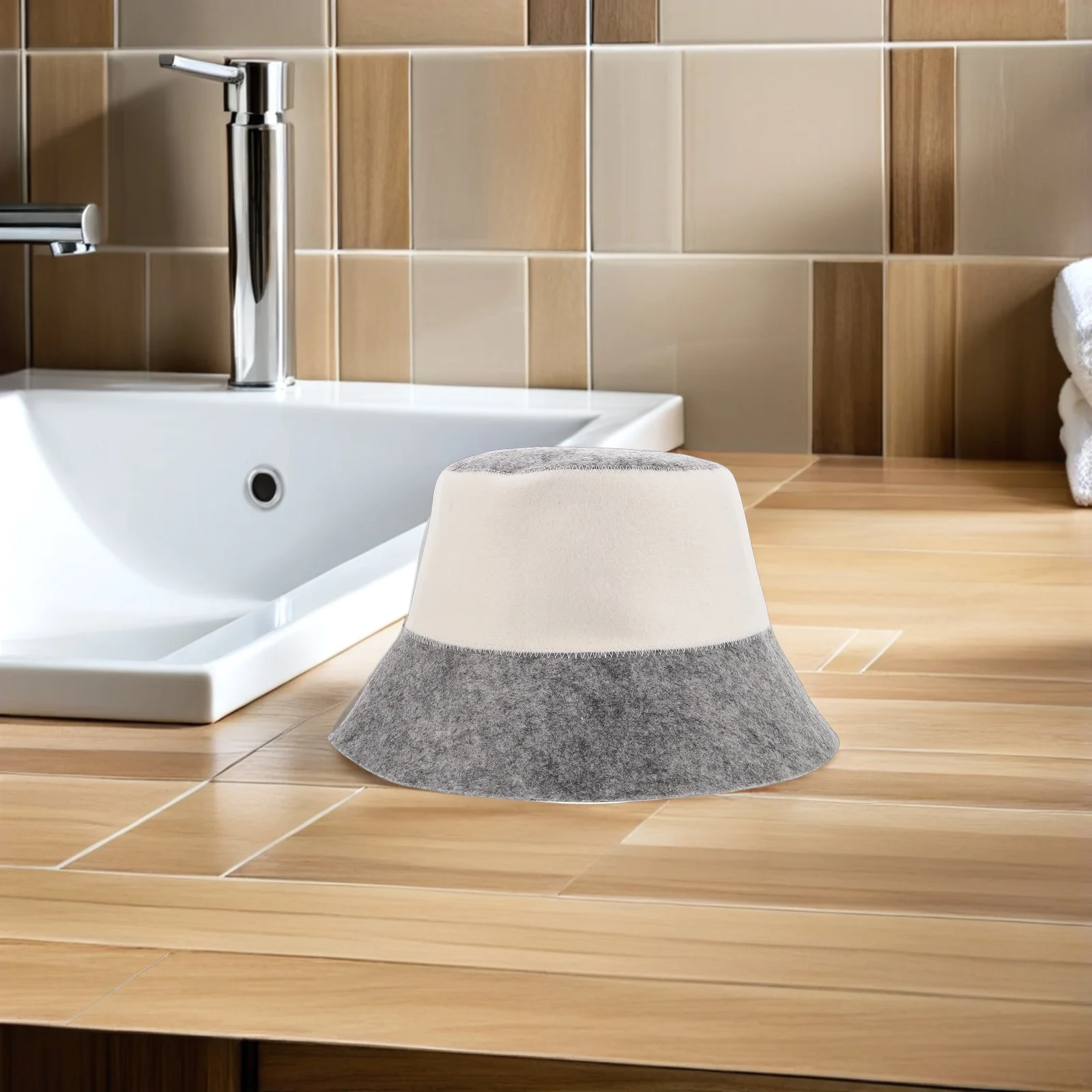 

2Pcs Felt Sauna Hat Lightweight Breathable Heat-Resistant Steam Cap Sauna Room Bathhouse Banya Hat Spa Accessories