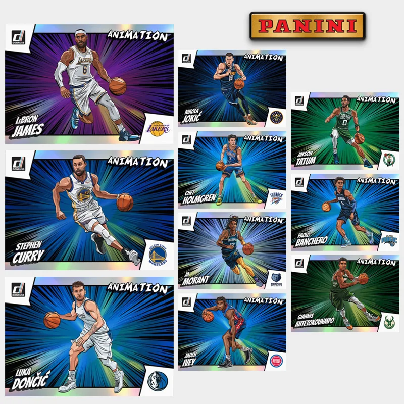 

Panini Diy Homemade 2022-23 Nba Animation Curry Doncic James Jokic Giannis Basketball Star Trading Card Birthday Gift Collection