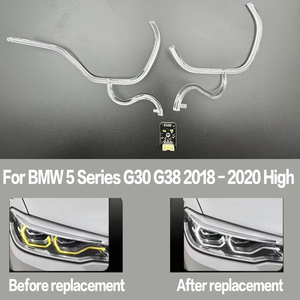 

For BMW 5 Series G30 G38 520i 523i 525i 530i 2018 2019 2020 DRL Headlight Light Guide Strip Head Lamp Daytime Running Light Tube
