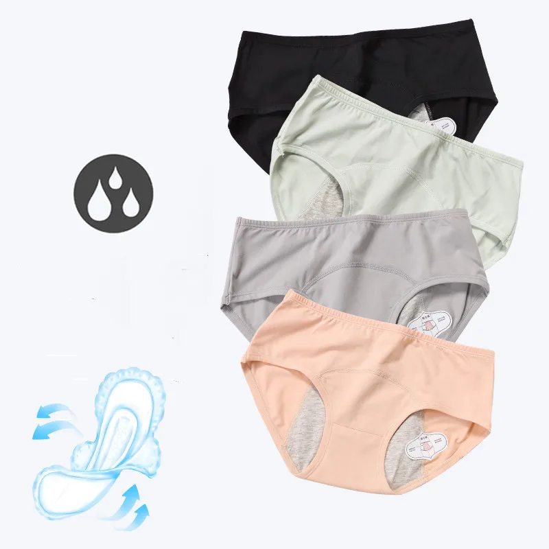 

Women's body pants leakproof breathable medium high waist cotton menstrual briefs comfortable breathable waterproof under