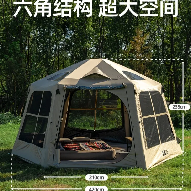 Car Rear Inflatable Tent Universal Self Supporting Outdoor Camping Overnight Rainstorm Protection Oxford Cloth