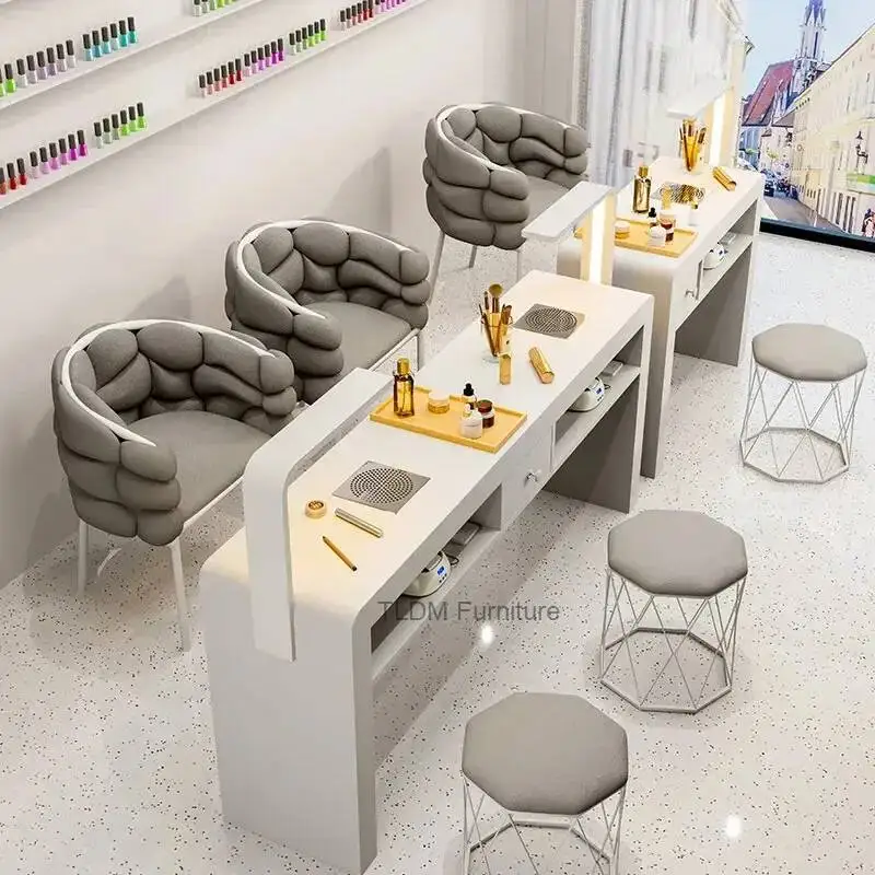 

Стол для маникюра Mesa Design: Простой, минималистичный, элегантный, в стиле Glamour, с местом для хранения, мебель для салона красоты