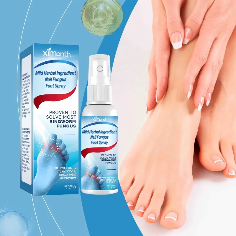 Mild Herbal Lngredient Nail Fungus Foot Spray Removal Gel Anti-Infection Toe Fungus Oil Hand Foot Onychomycosis Care Product