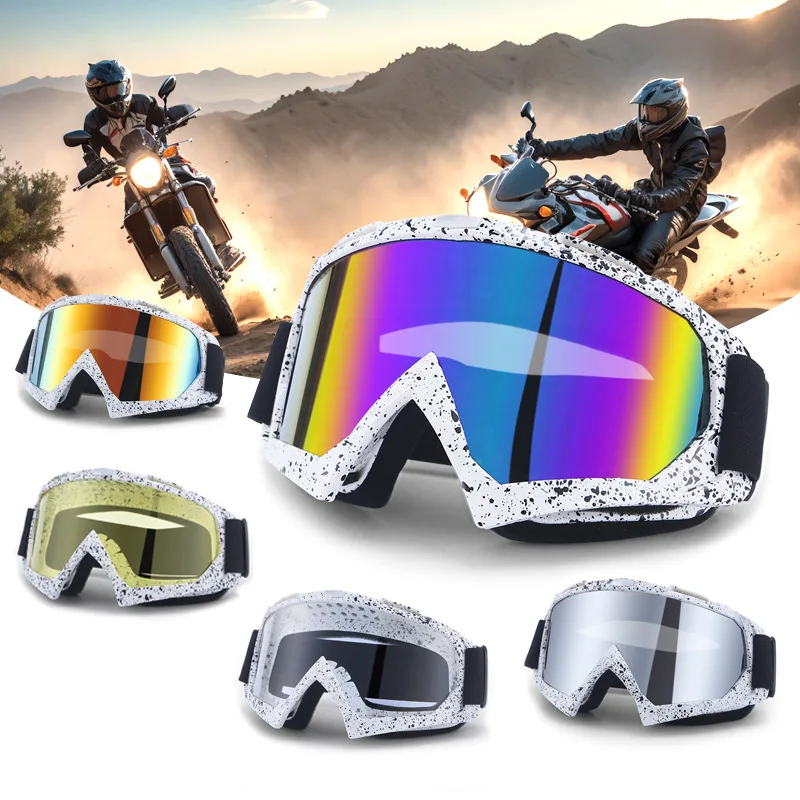 

Tactical Motorcycle Goggles, Windproof Dustproof Anti-Fog, UV400 for Off-Road Riding Skiing, Safety Glasses Men Women​