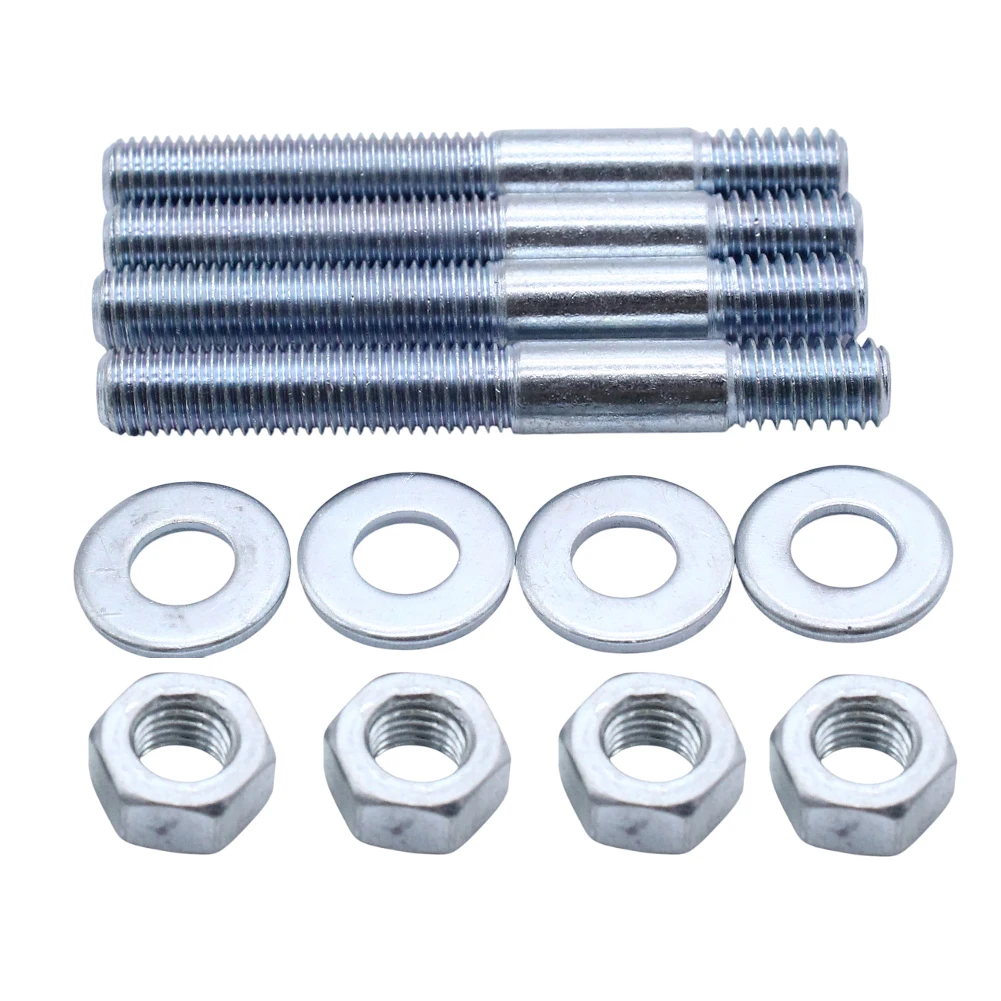 Metal Carburetor Studs Kit for Holley and For Edelbrock Intake Manifold Compatible Replacement 5/16 Threaded Studs Set
