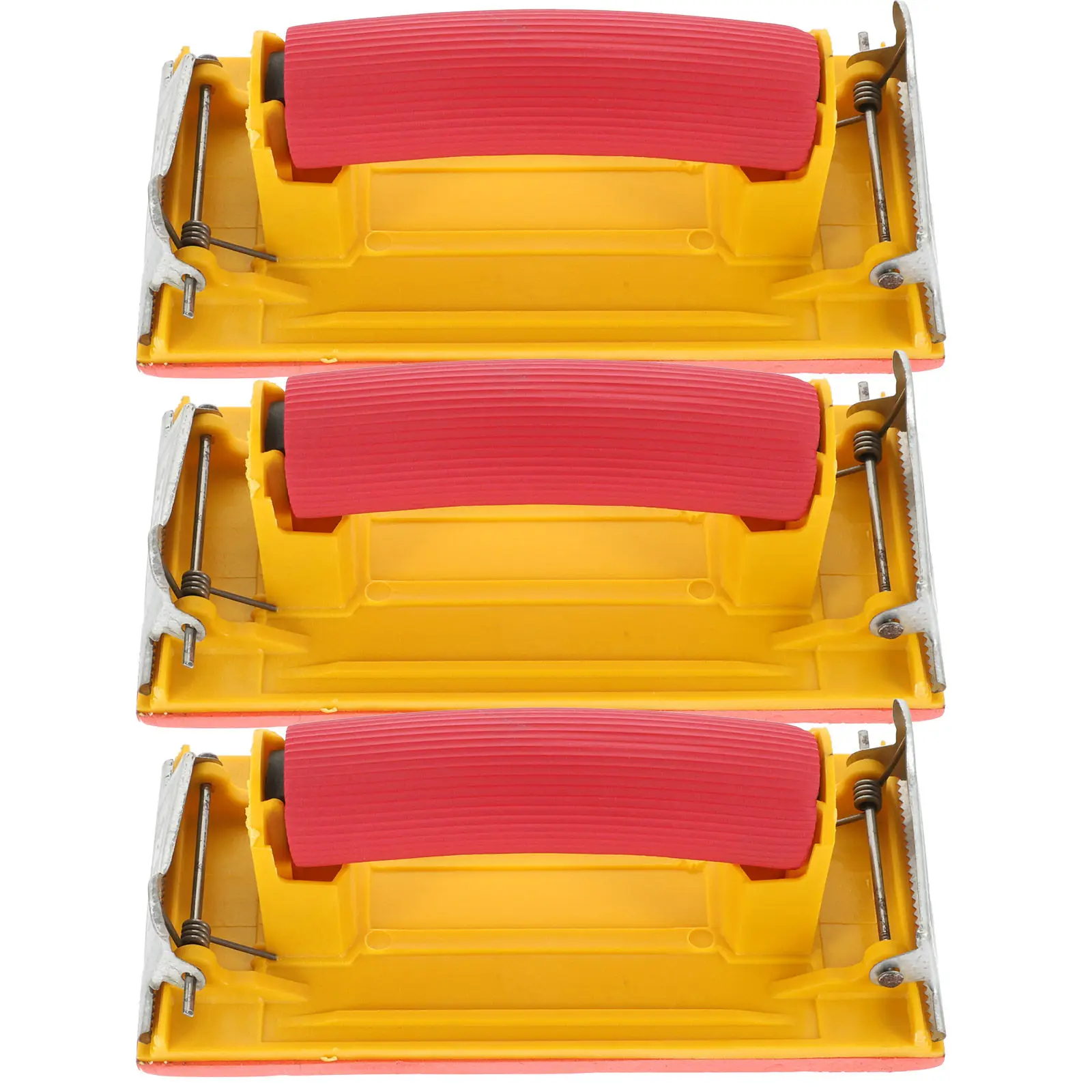 3Pcs Manual Sandpaper Holder Drywall Hand Sander with Soft Sponge Grip Non Slip Comfortable for Woodworking Arts Crafts