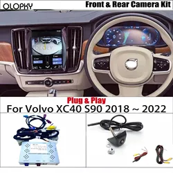Parking Reverse Camera For Volvo XC40 S90 2018 ~ 2022 Original Screen Plug and Play HD Front Rear View Backup Camera Interface