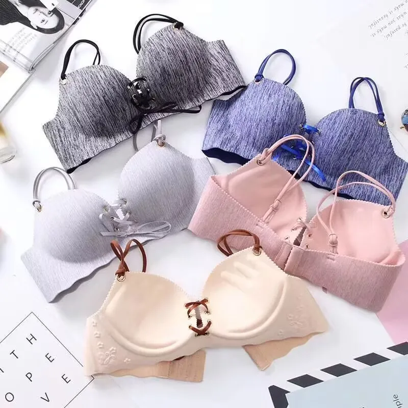 One piece Women's Seamless Bra Sexy Lingerie 3/4 Cup No Wire Adjustable Tops Female Bralette Intimates view 2