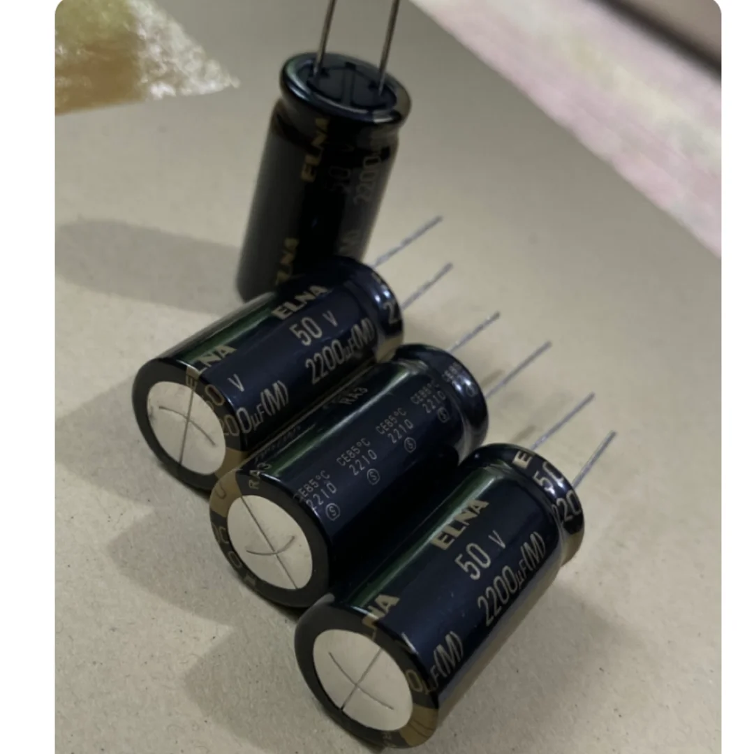 ELNA audio capacitor from Japan, 50V 2200UF, 35V 3300UF, 16*31.5 RA3, black gold