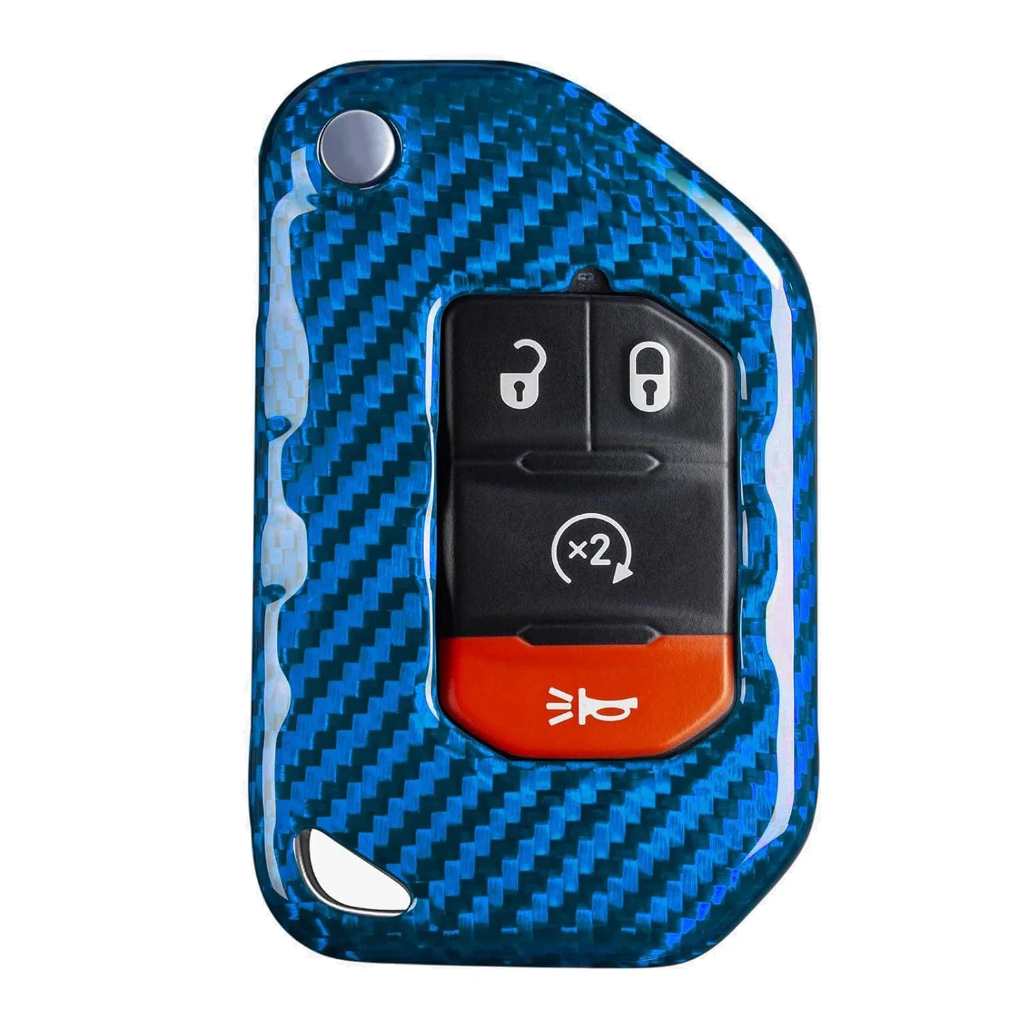 

Carbon Fiber Key Fob Cover Case Protector For Jeep Wrangler JL JLU Rubicon Sahara JLU Gladiator JT Car Key Accessories 2024