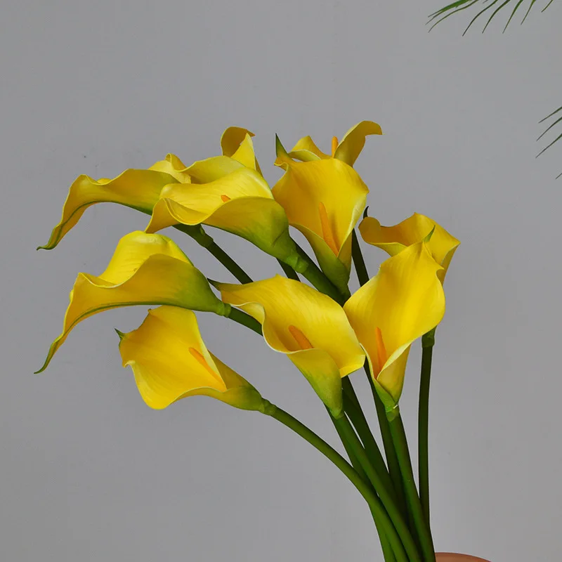 

Simulated Flower Home Decoration 52cm Single Branch Horseshoe Lotus Living Room Dining Table Fake Flowers Wedding Bouquet