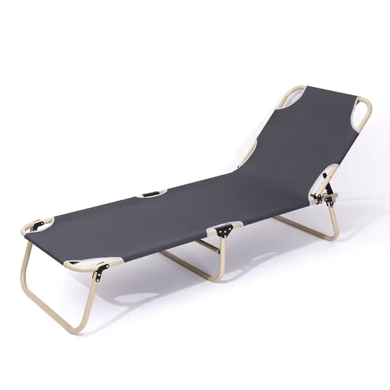for Lightweight Breathable Portable Folding Chaise Lounge Outdoor Recliner Beach Stainless Steel Modern Design Courtyard