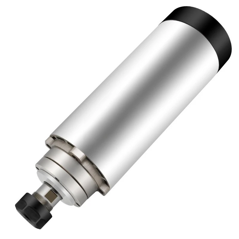For Round Air-cooled Spindle Motor 2.2KW Four Ceramic Ball Bearings with ER20 Clamping Knife 13