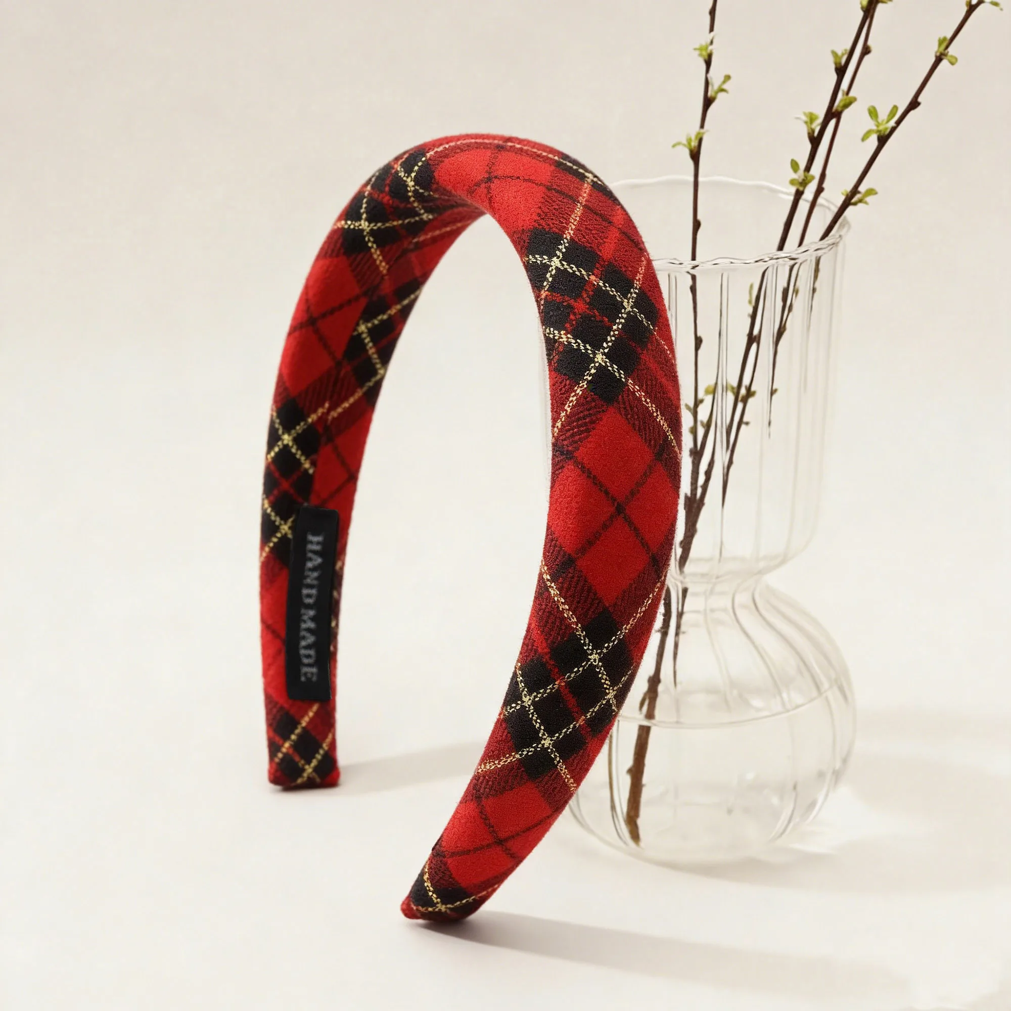 

1Pc Vintage Checkered Headband for Women, a Easy Accessory for Outings That Enhances Elegance And Complements Outfits,1Yc80105