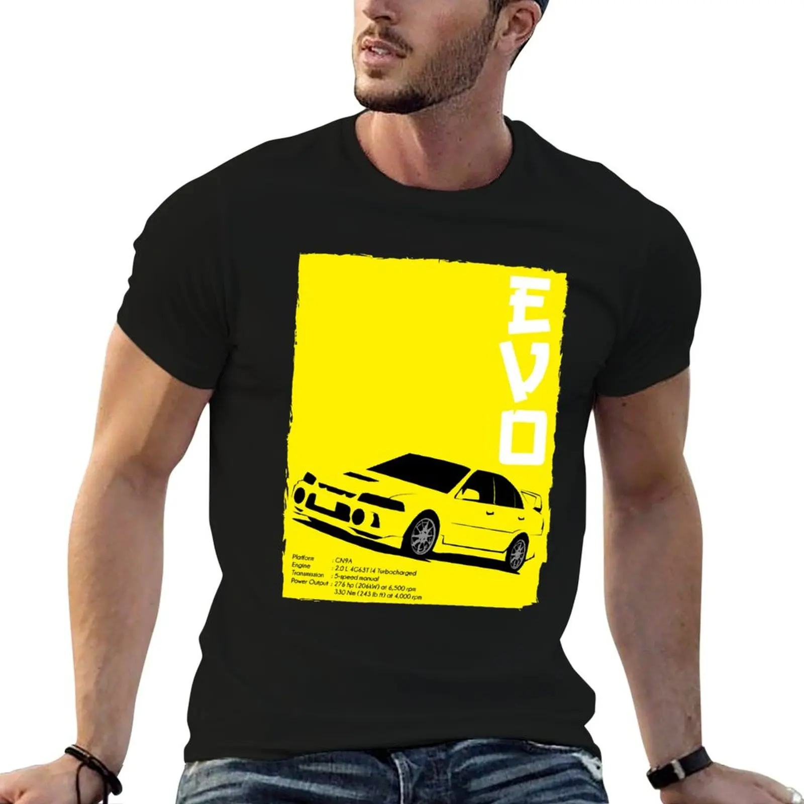 Retro Lancer Evolution Iv T-Shirt Big Size Loose Fit Tee Shirt