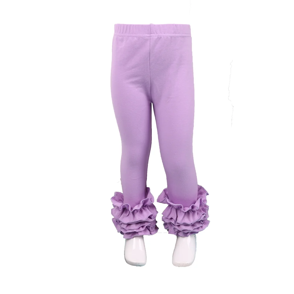 Pantalones de algodón para niña pequeña, ropa de primavera, pantalones ajustados, Color caramelo, glaseado deportivo, Leggings con volantes, gran oferta