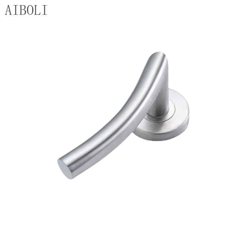 

Single Tongue Split Lock 304 Stainless Steel Simple Solid Handle Split Handle Anti-theft Door Handle