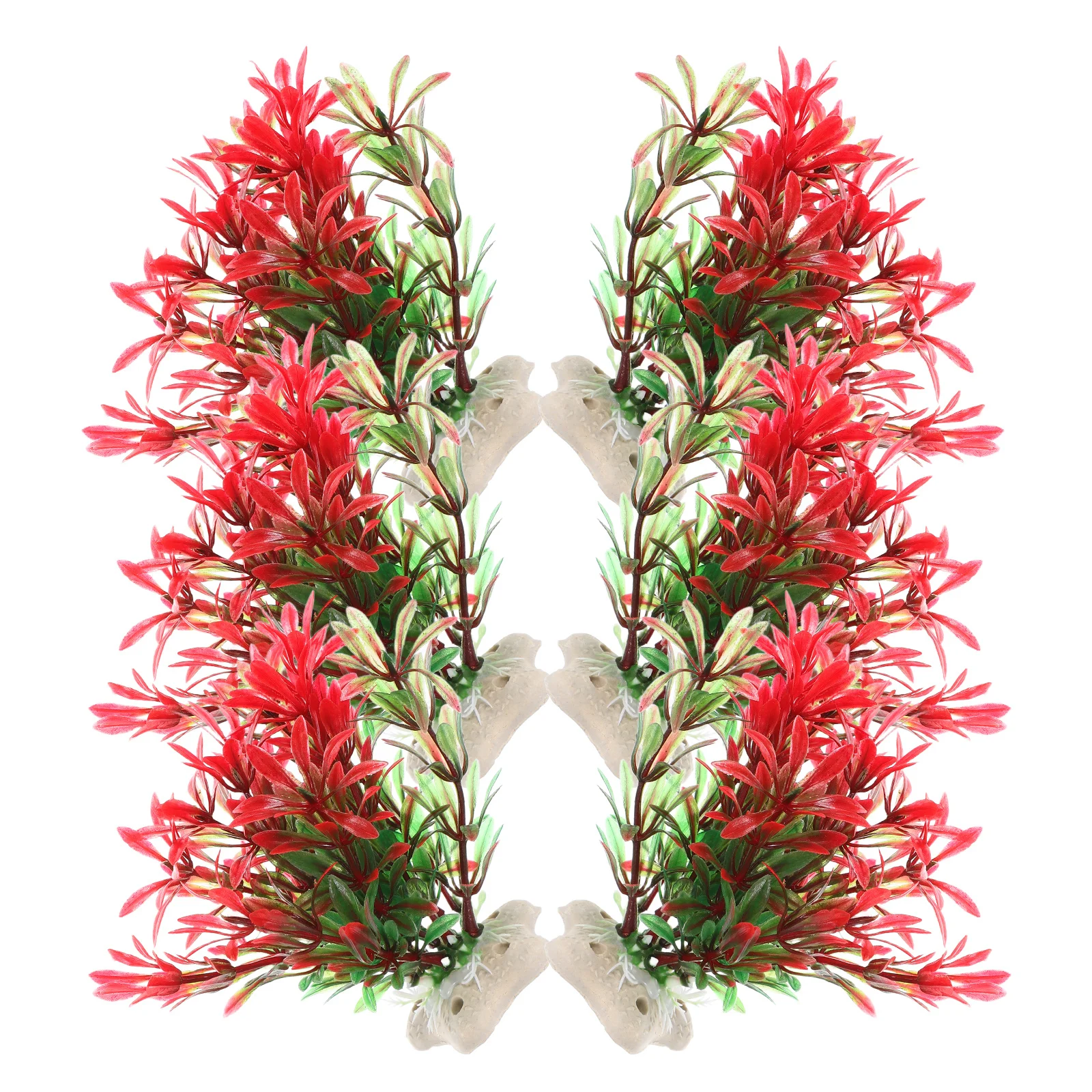 

6Pcs Fish Tank Decorative Aquarium Plants High Realism Artificial Plastic Water Plants for Small Aquarium Decor