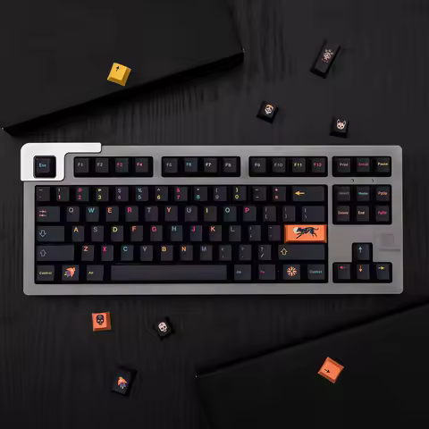 Gmk mictlan Large Set Cherry Profile Pbt Keycap Dye-Sub English Custom Personality Keycaps For Mechanical Keyboard 61/64/68