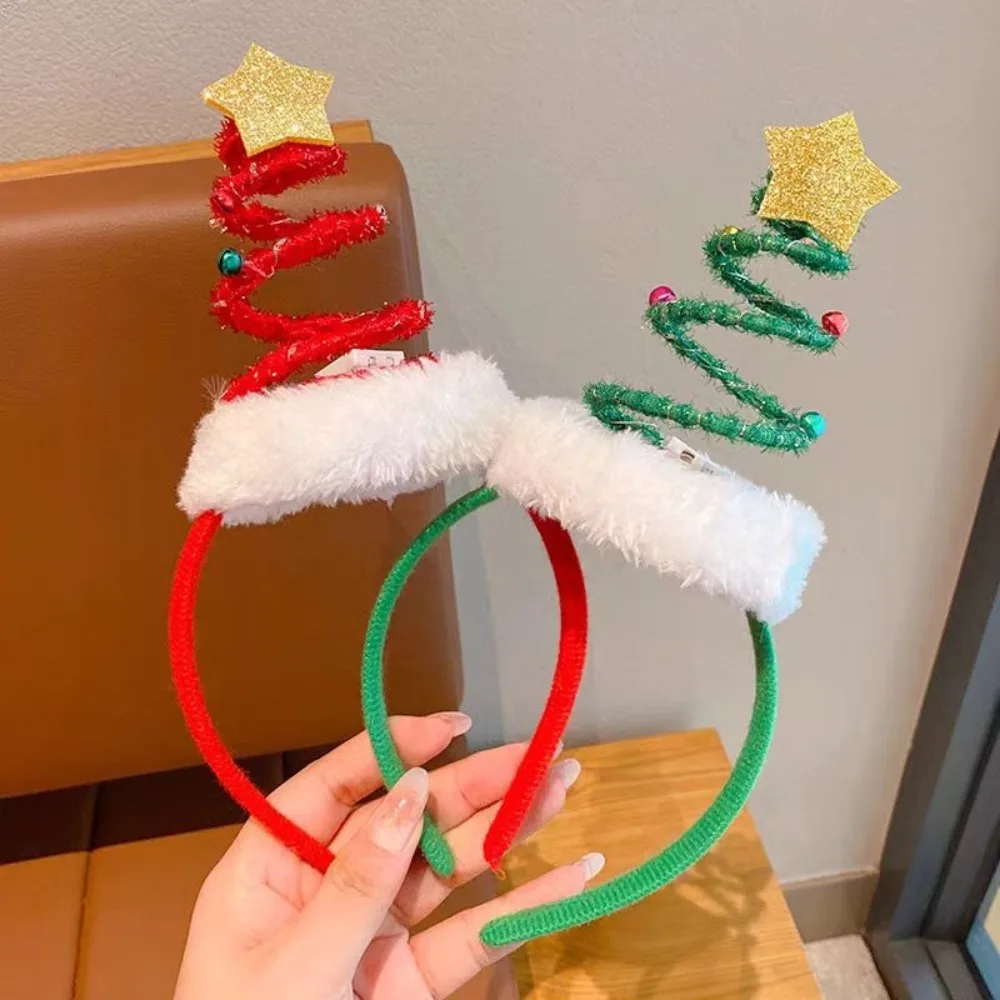 الربيع عيد الميلاد عقال رقيق أفخم سانتا قبعة شجرة عيد الميلاد الشعر هوب أجراس سنة جديدة سعيدة الأطفال أغطية الرأس نويل لوازم