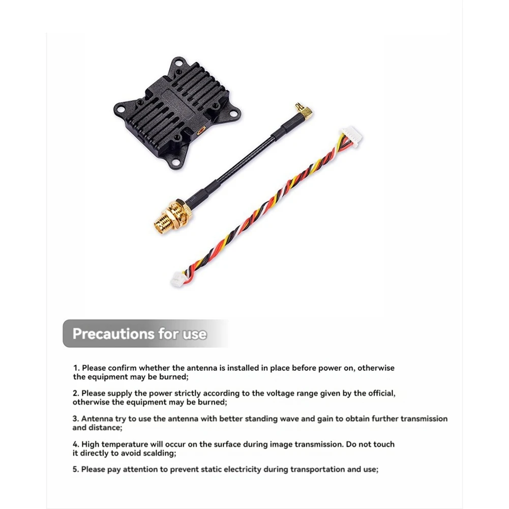 Wysokiej jakości - 5.8G 1.6W 800Mw VTX VT5804-BAT Nadajnik Video Audio FPV 48CH do Dronów FPV Dalekiego Zasięgu i Samolotów RC