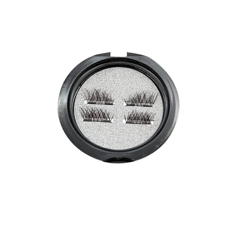 Single Magnetic Eyelashes Half Eye 2 Magnet 3d Mink Fake Eyelash No Glue Natural Long Lasting Reusable Makeup