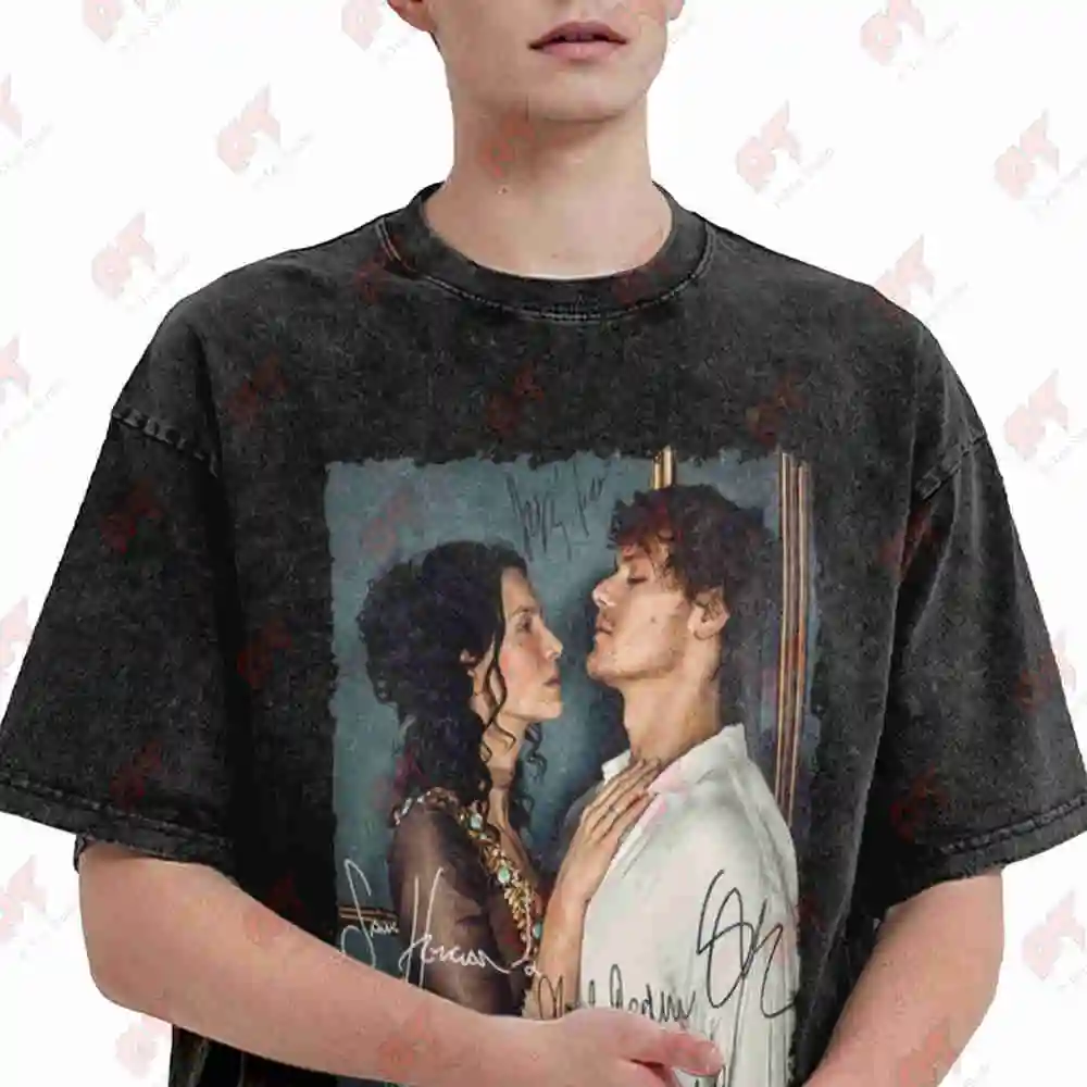 Outlander Vintage Washed Tee Pure Cotton T-Shirt