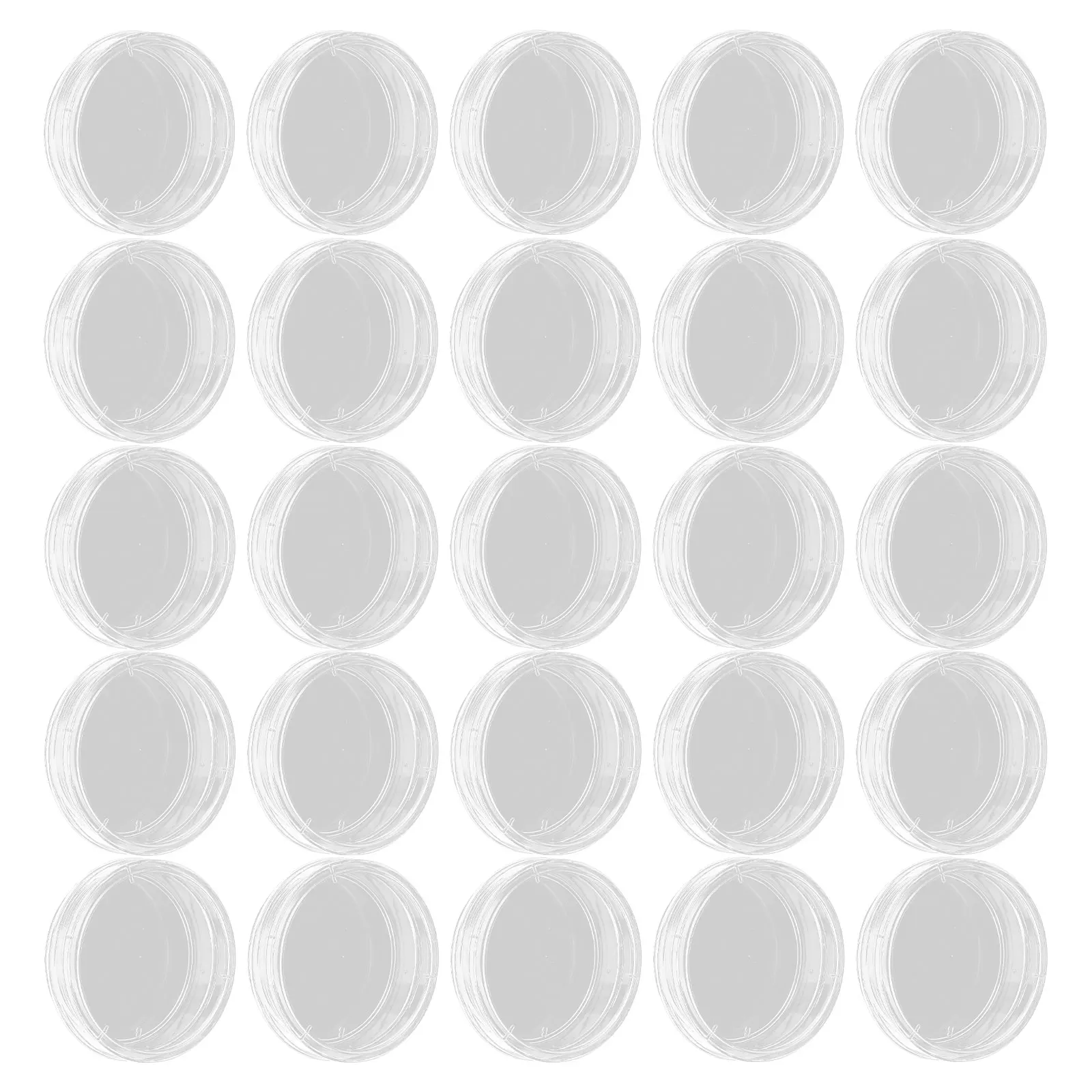 

30pcs Petri Dish Clear Plastic Culture Plates Science Experiment Laboratory Supplies Agar Specimen Containers Tissue Culture