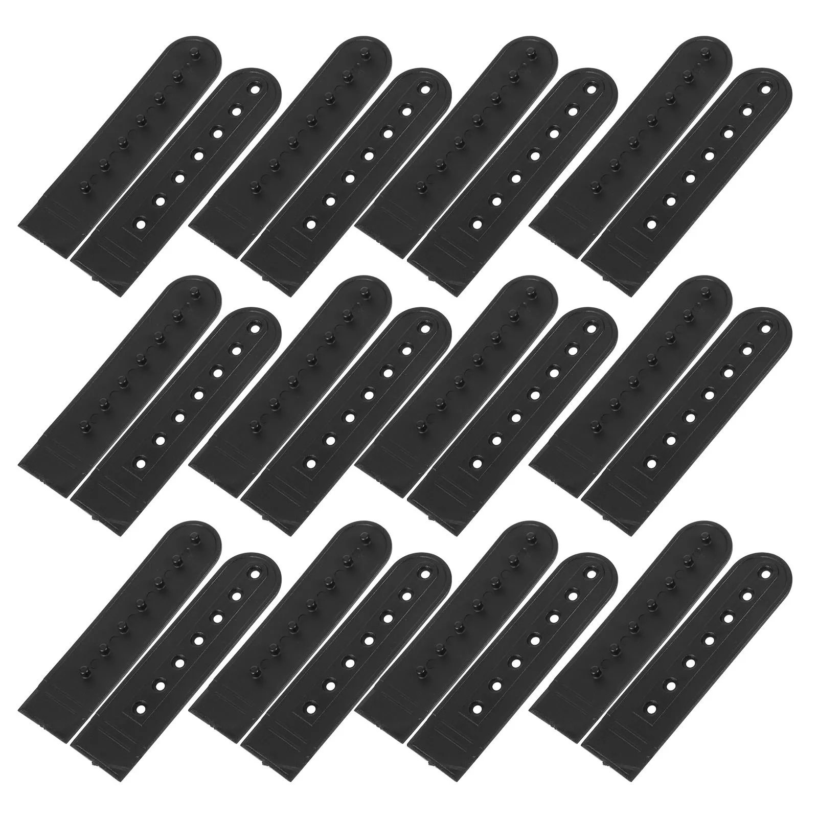 

Snapback Cap Buckle Strap 20Pcs Hat Clip Fastener Replacement for Baseball Caps Repair Durable Design Black