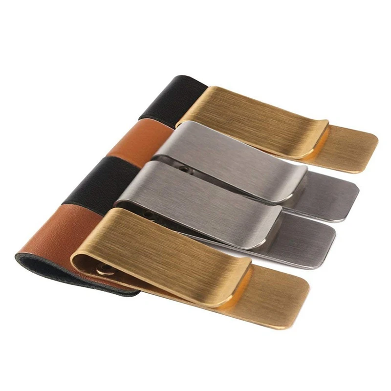 Pen Loop Traveler Notebook Leather Pen Holder With Stainless Steel Clip 4 Pack