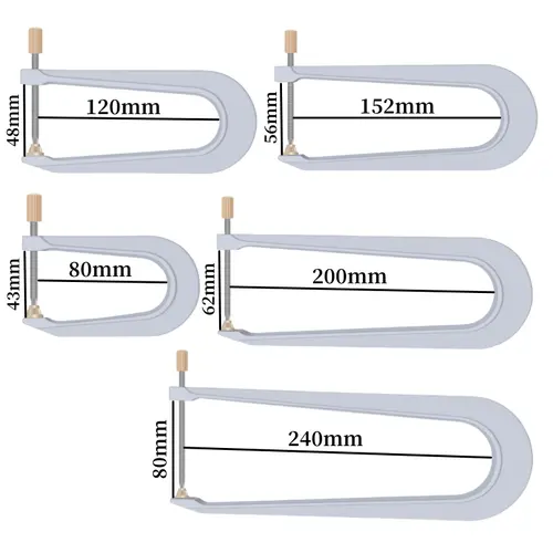 Violin Bass Bar Clamp Aluminum Fiddle Bass-Bar Clamps Board Fix Viola Cello Sound Beam Bridge Clip Luthiers Repair Tools - Image 5