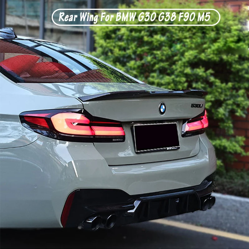 For BMW G30 F90 M5 M5+ 2017-2023 M Performance Pro Style Rear Trunk Roof Spoiler Lip Wing Body Kit Car Styling Accessories