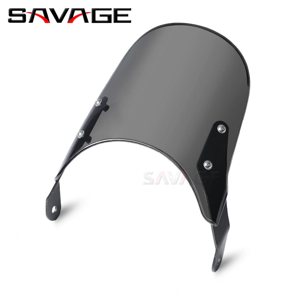 Windscreen Windshield FOR YAMAHA XJR1300 XJR1200 XJ 600S 400 Diversion SR500 SRV 250 600 Pare-Brise Motorcycle Wind Deflectors