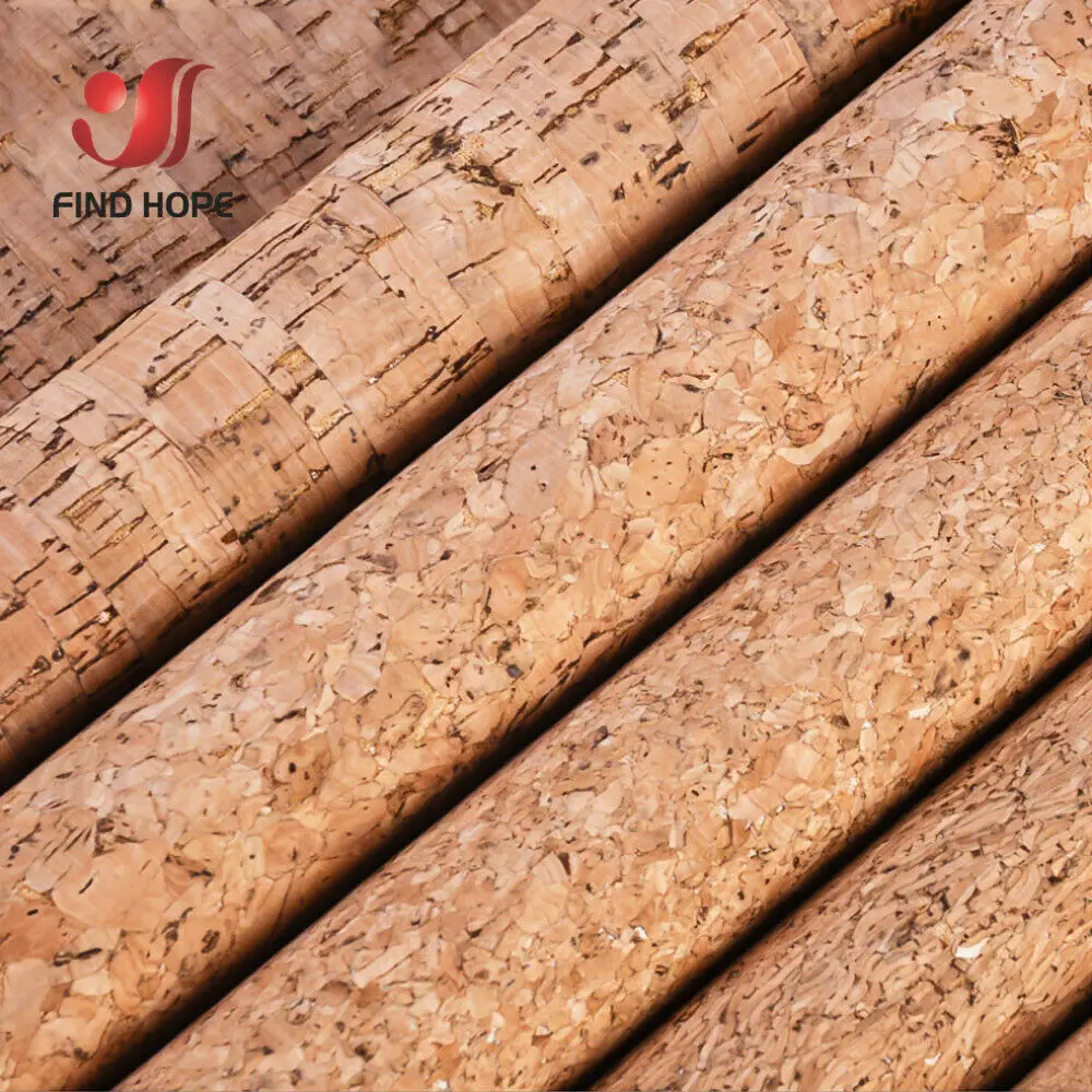 Multi-Color Size Natural Cork Faux Leather Wood Texture Synthetic Crafts Fabric for DIY Projects Accessories Handicrafts Make