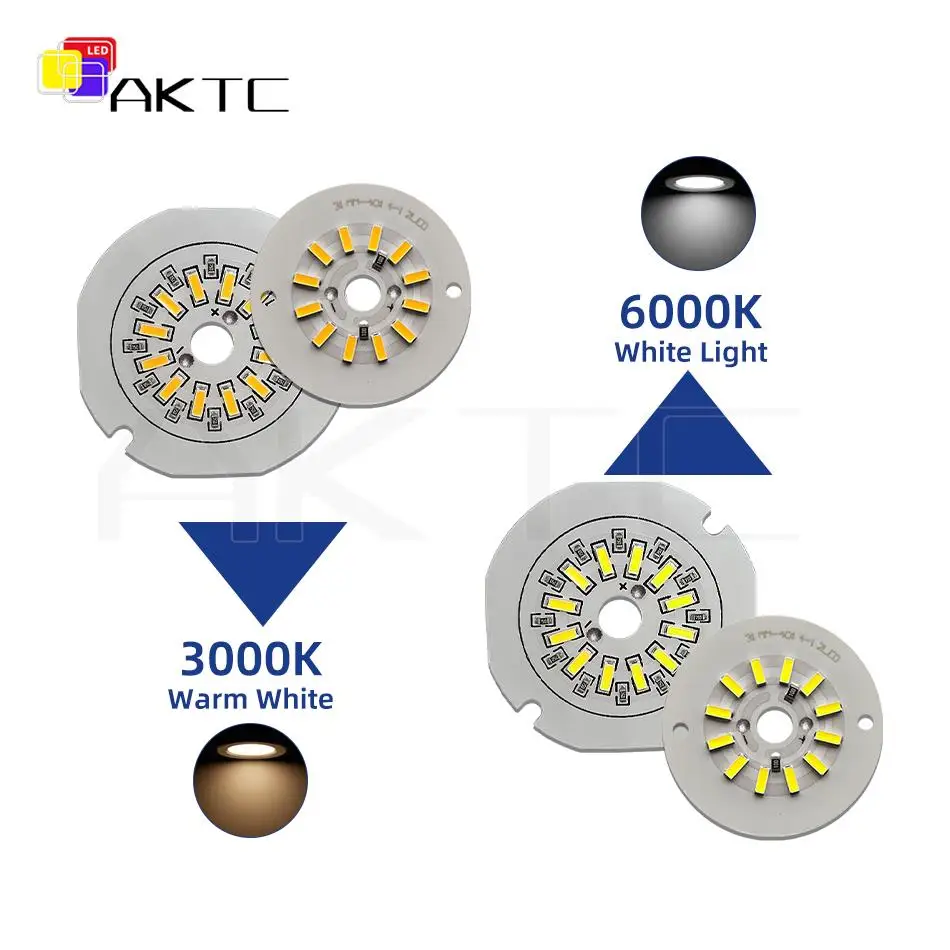 5 pz 5V 3W LED Light Board rotondo singolo colore lampada a bassa tensione perline pannello sorgente in alluminio SMD4014 6000K bianco/caldo 3000K