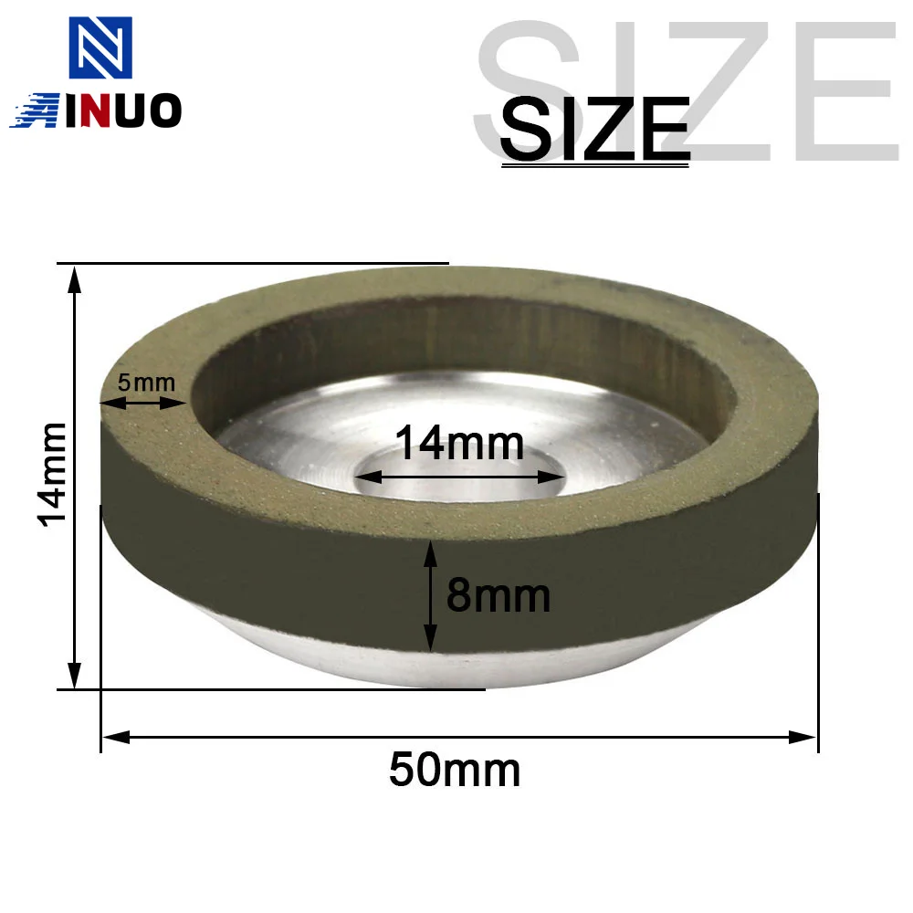 Алмазный шлифовальный круг 2 дюйма, 50 мм, кружка, режущий диск, Фрезерный резак, инструмент, точилка, шлифовальный станок для твердосплавного