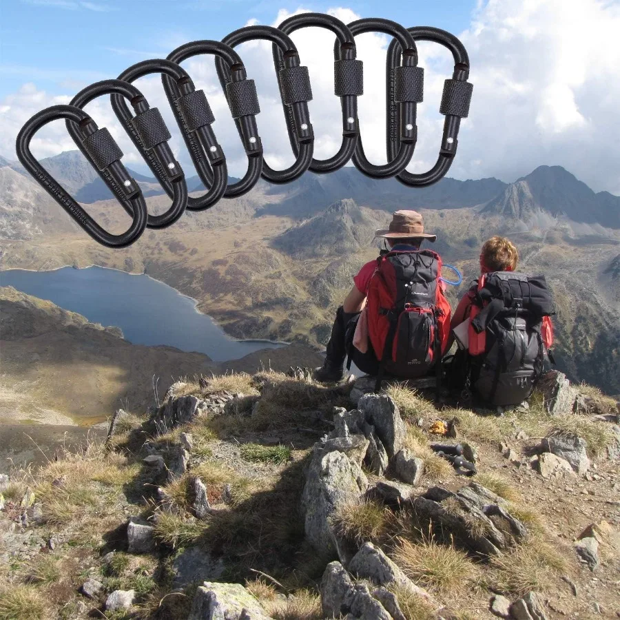 قفل حلقة تسلق كليب 3 Ih D مقاطع حلقة الربيع Sp مفتاح سلسلة هوك المسمار بوابة الألومنيوم حلقة تسلق للسفر في الهواء الطلق التخييم الأسماك #4