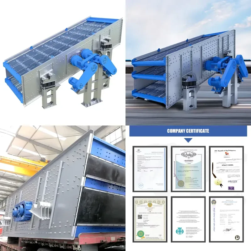 2026 CE Linear Vibrating Screen for Mining Chemical Industry Ore Processing 30kW Motor High Output 60-350t/h Capacity 2-3