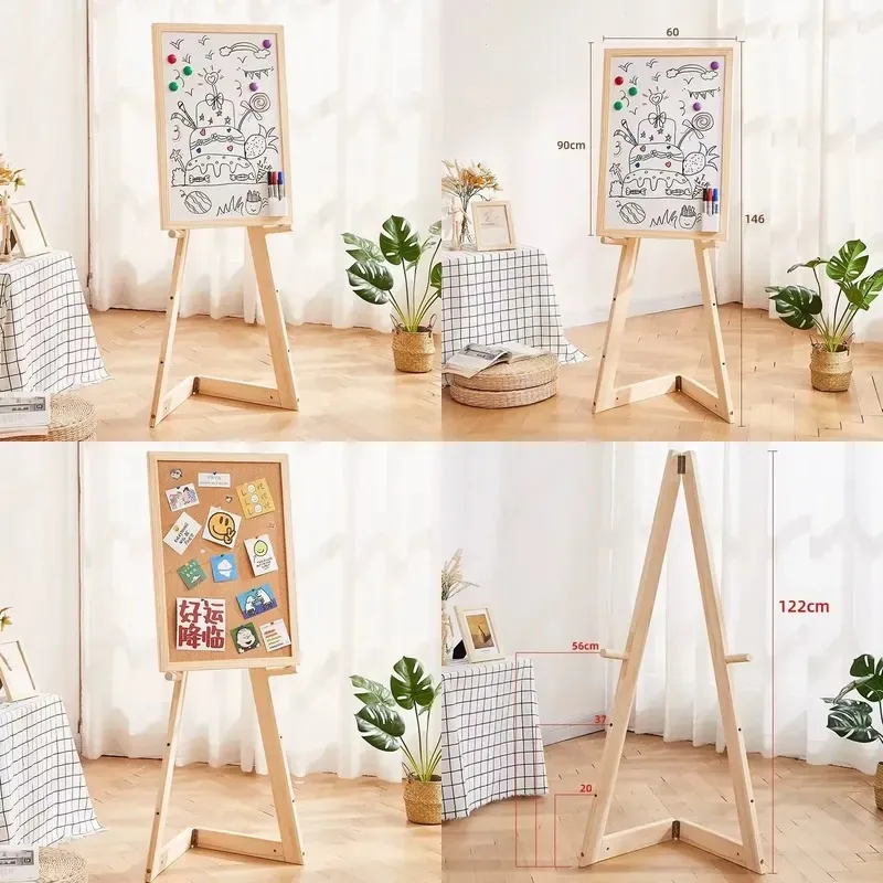 Eco-friendly Modern Wooden Art Easel for Floor or Tabletop Use Affordable Studio Display Stand for Home Decor