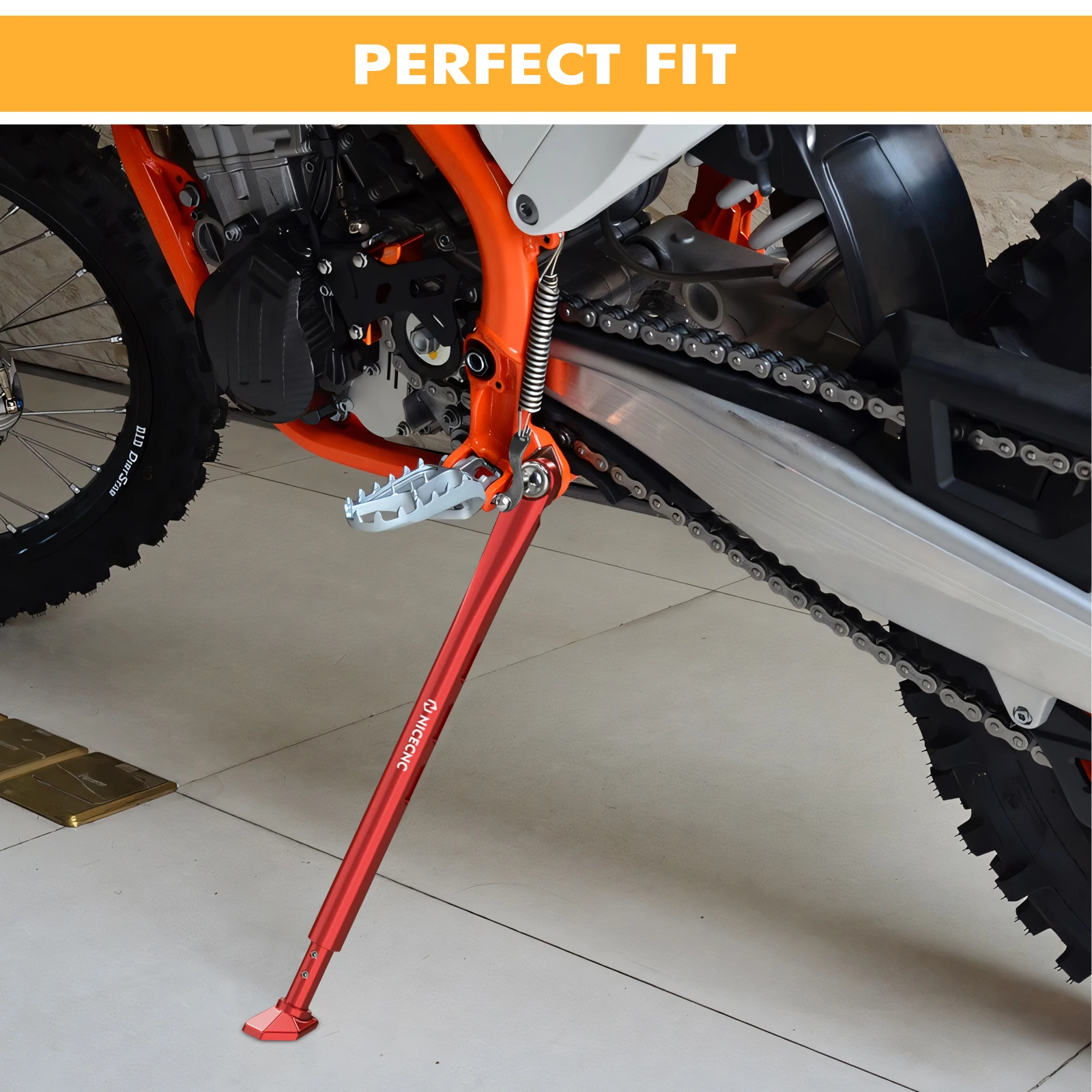 Verstellbarer Ständer für 2023 2022 KTM EXC 300 XCW XCF-W EXC-F 500 450 350 Husqvarna TE 300 FE 450 350 GasGas EC 300 EC 250 – Detail 8